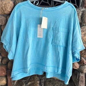Blue Women's Crop Top